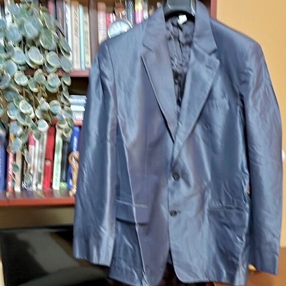 Versace Authentic Men's Classic Suit Grey Natural Italian Fabric w/Sheen 44R - Picture 1 of 12
